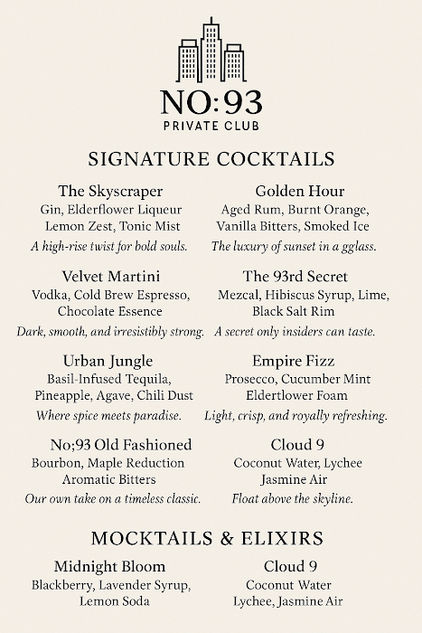 No. 93 Private Club